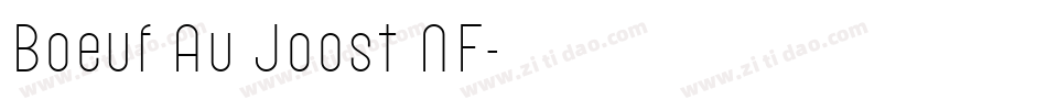 Boeuf Au Joost NF字体转换